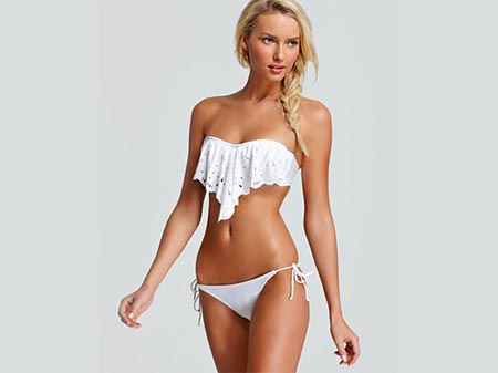  Beli kupaći kostim za leto 2013