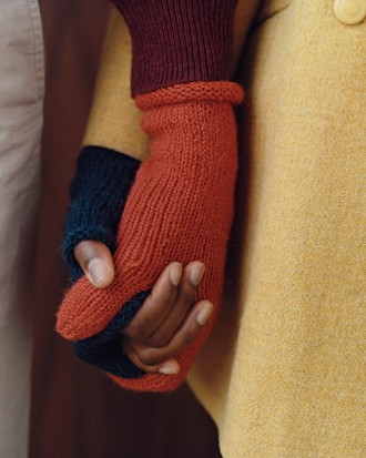 Klasične pletene rukavice