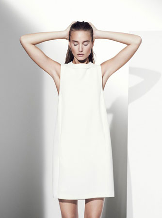 Jednostavna bela haljina