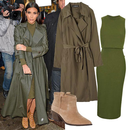modna kombinacija Kim Kardashian