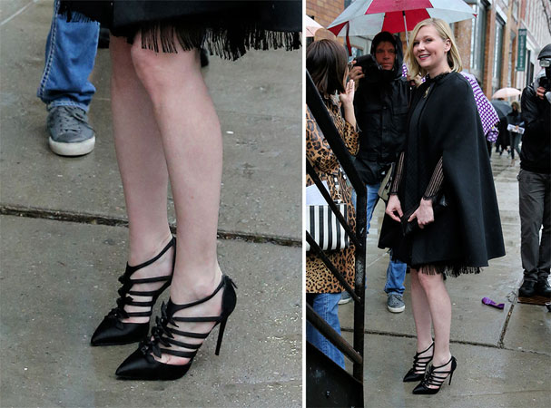  Kirsten Dunst crne cipele od satena