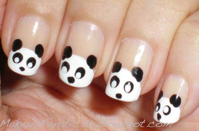  panda na noktima