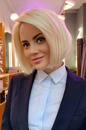  blunt bob frizure za tanku kosu