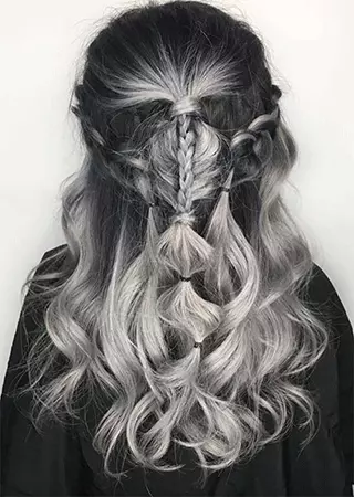  srebrna ombre