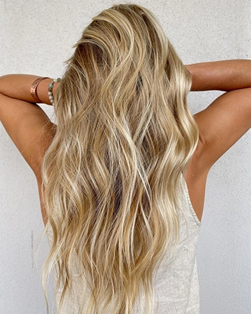 balayage na plavoj kosi